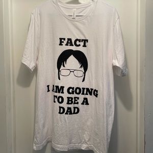 Dwight from The Office “Fact. I’m going to be a dad” t-shirt